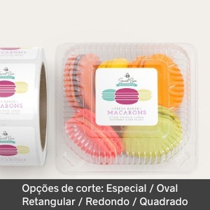 modelo de adesivo papel couche