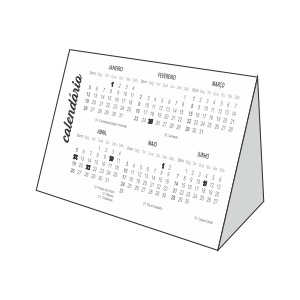 modelo de calendario de mesa